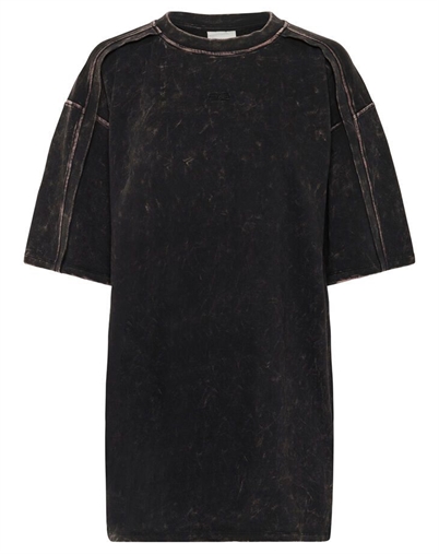 Gestuz - GZneia OZ T-shirt - Black/Brown